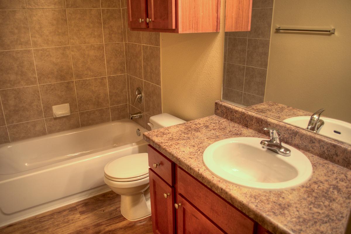 a white sink sitting under a mirror