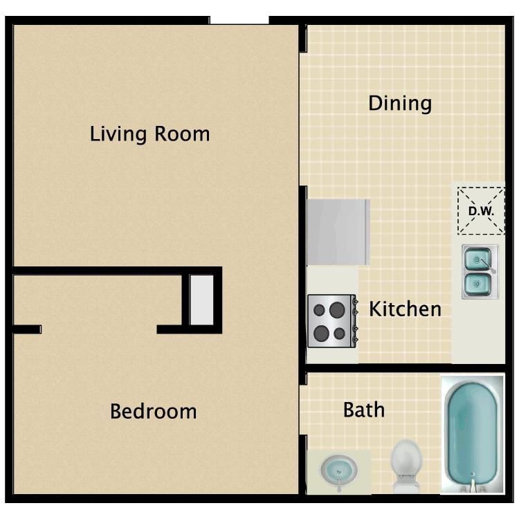 Floor plan image of Studio
