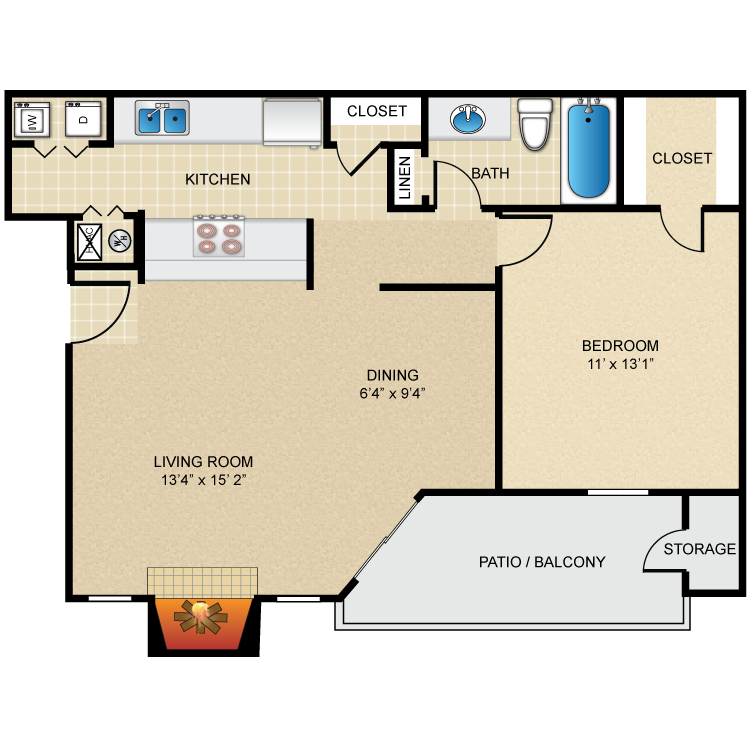 Floor plan image of A4