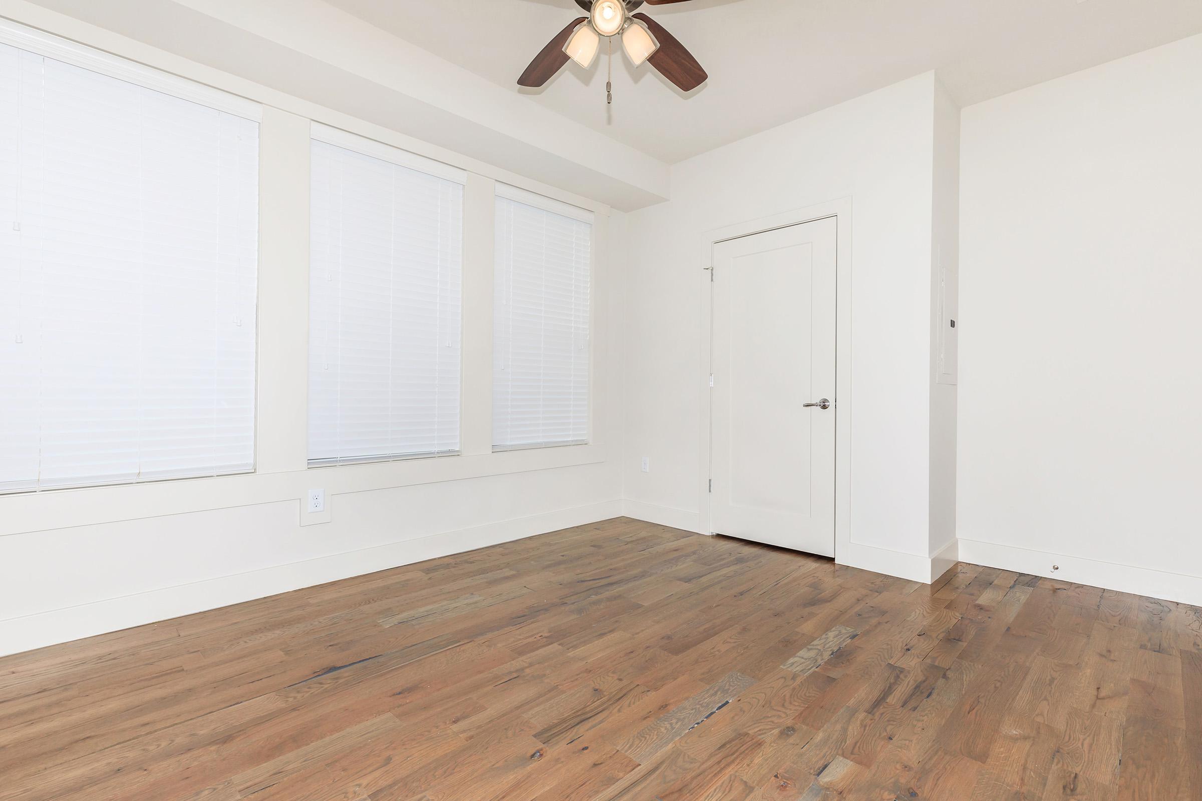 a room with a wooden floor