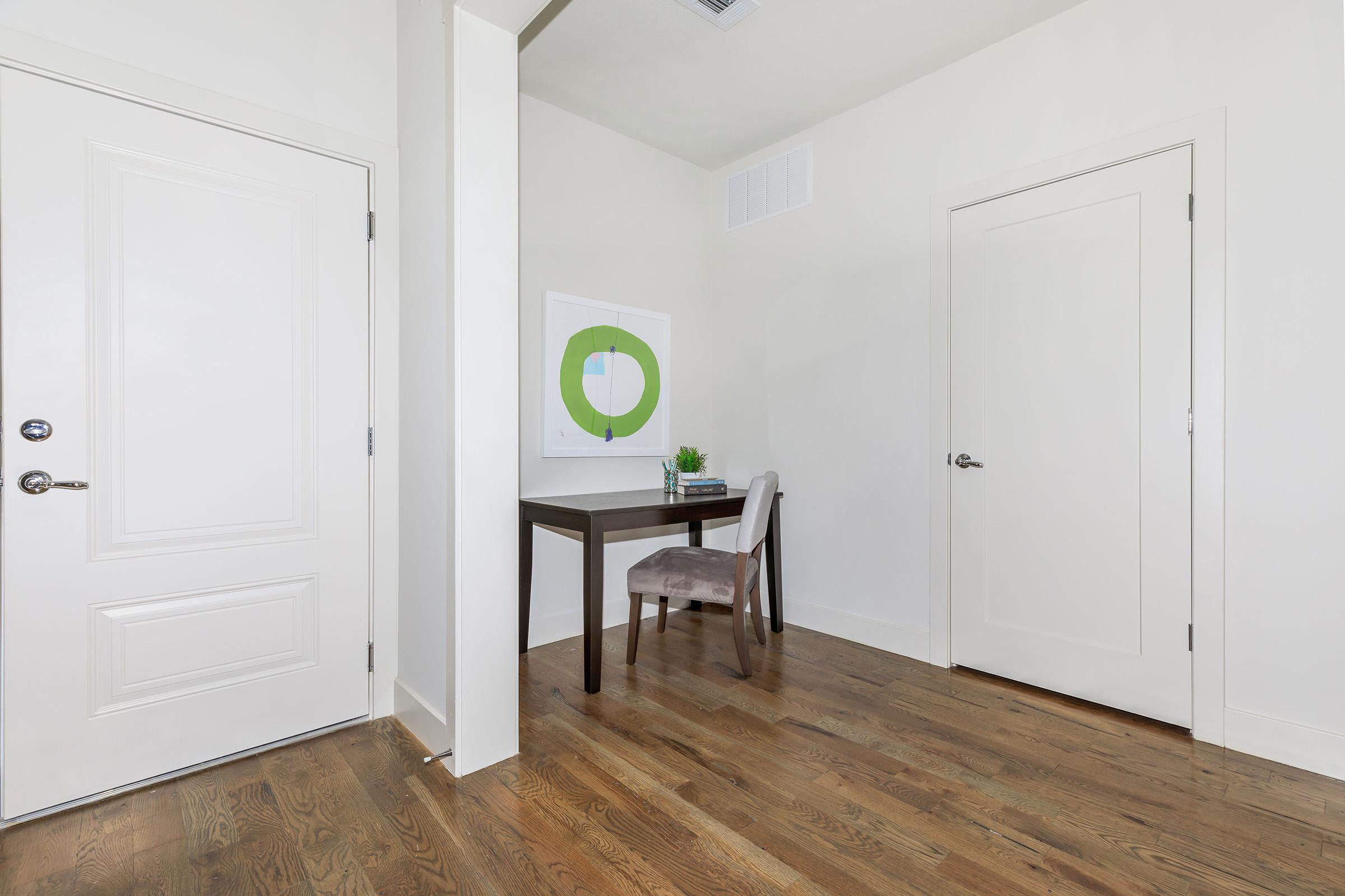 a room with a wooden floor