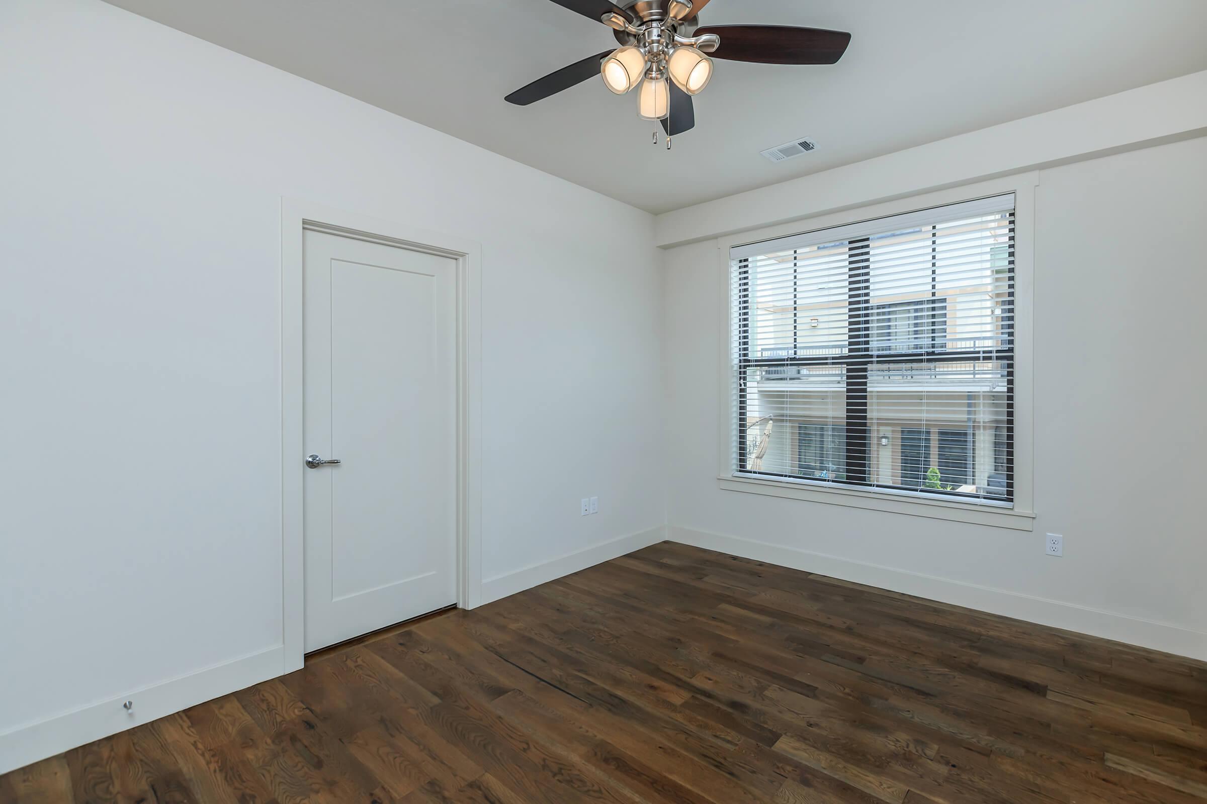 a room with a wooden floor