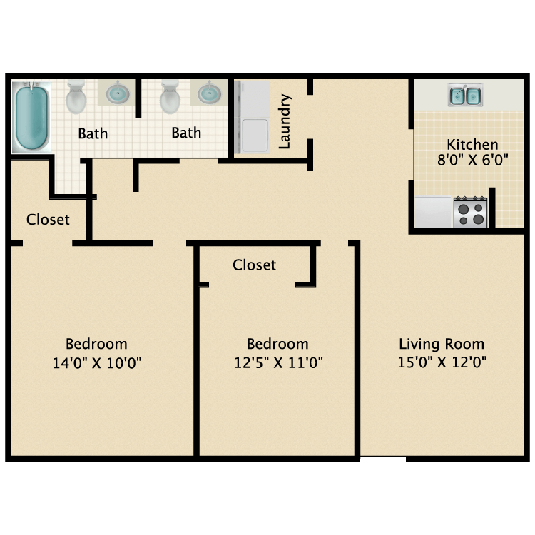 Floor plan image of Longhorn