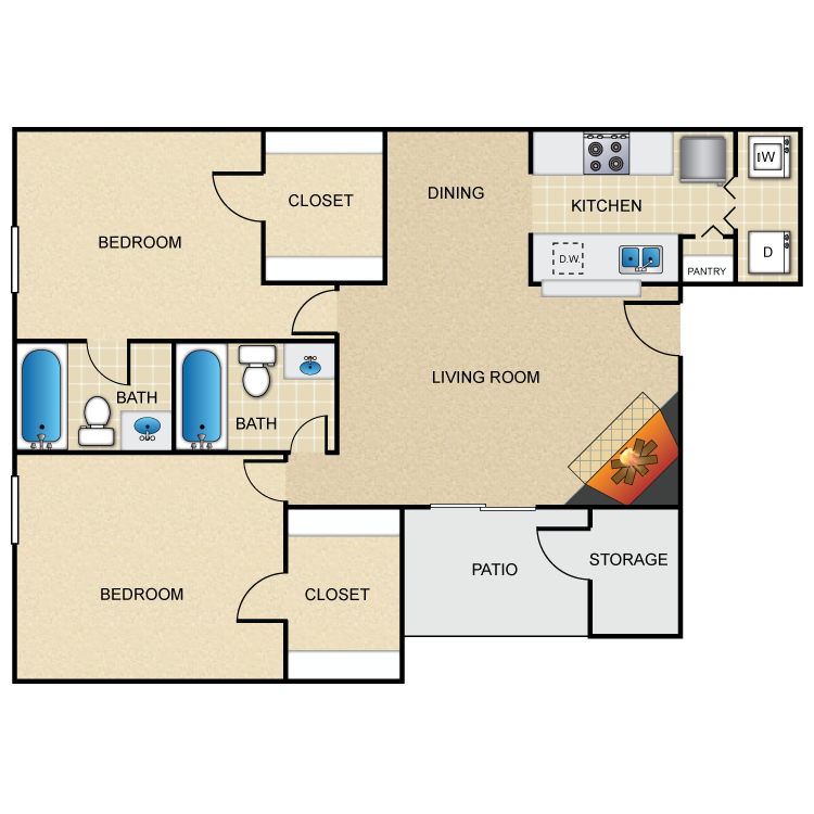 Floor plan image of B2