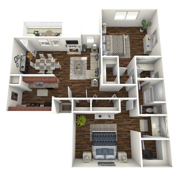 Floor plan image of 2 Bedroom D