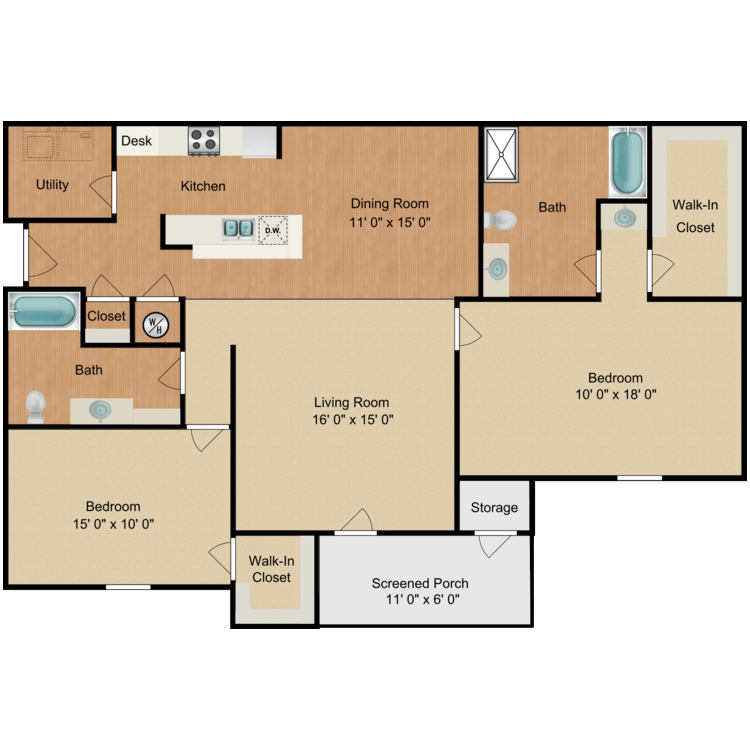 Floor plan image of Clark Gable