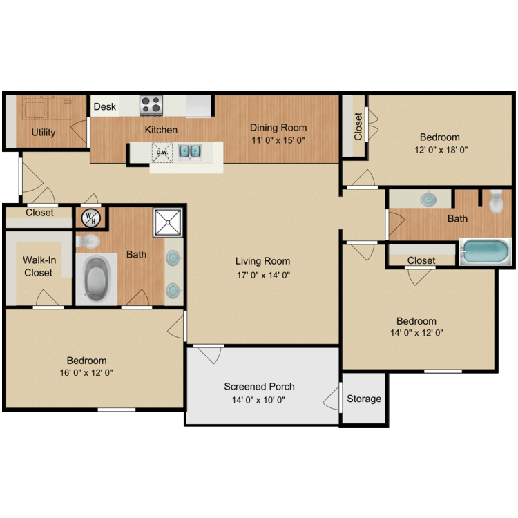 Floor plan image of James Dean