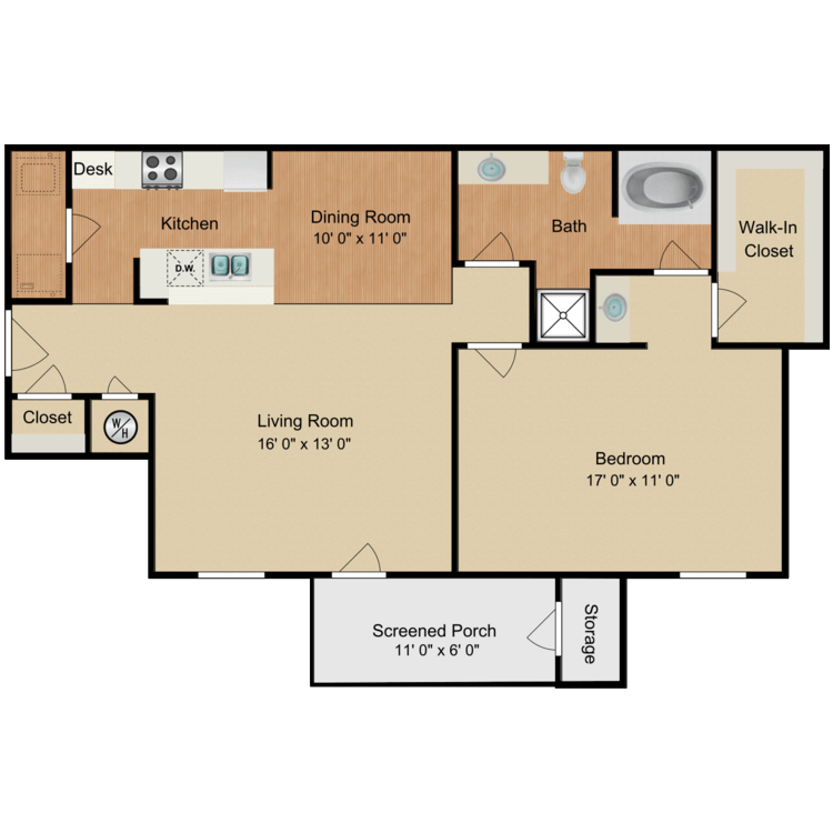 Floor plan image of Lucille Ball
