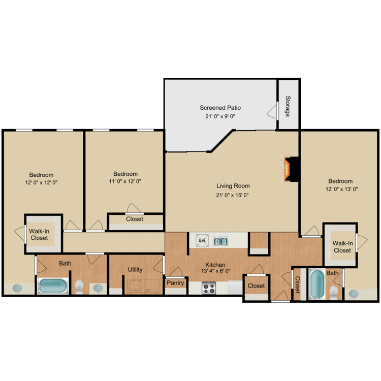 Floor plan image of Paul Newman