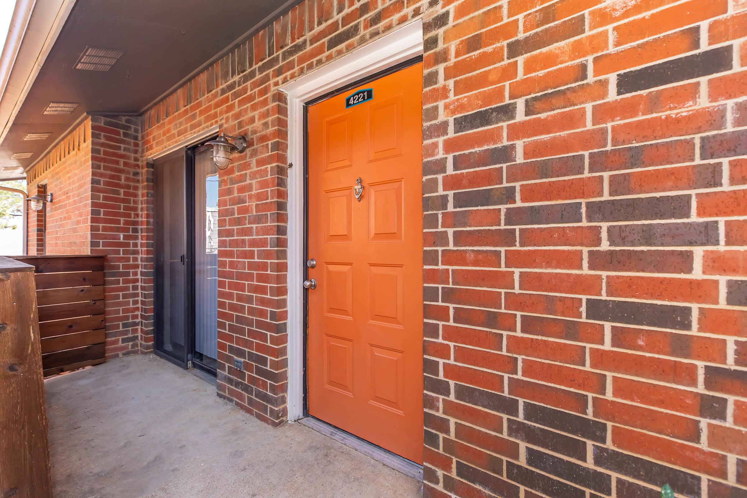 a close up of a brick building