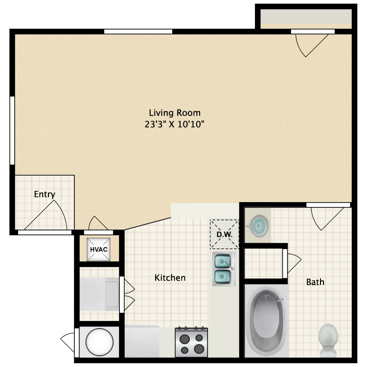 Floor plan image of Studio