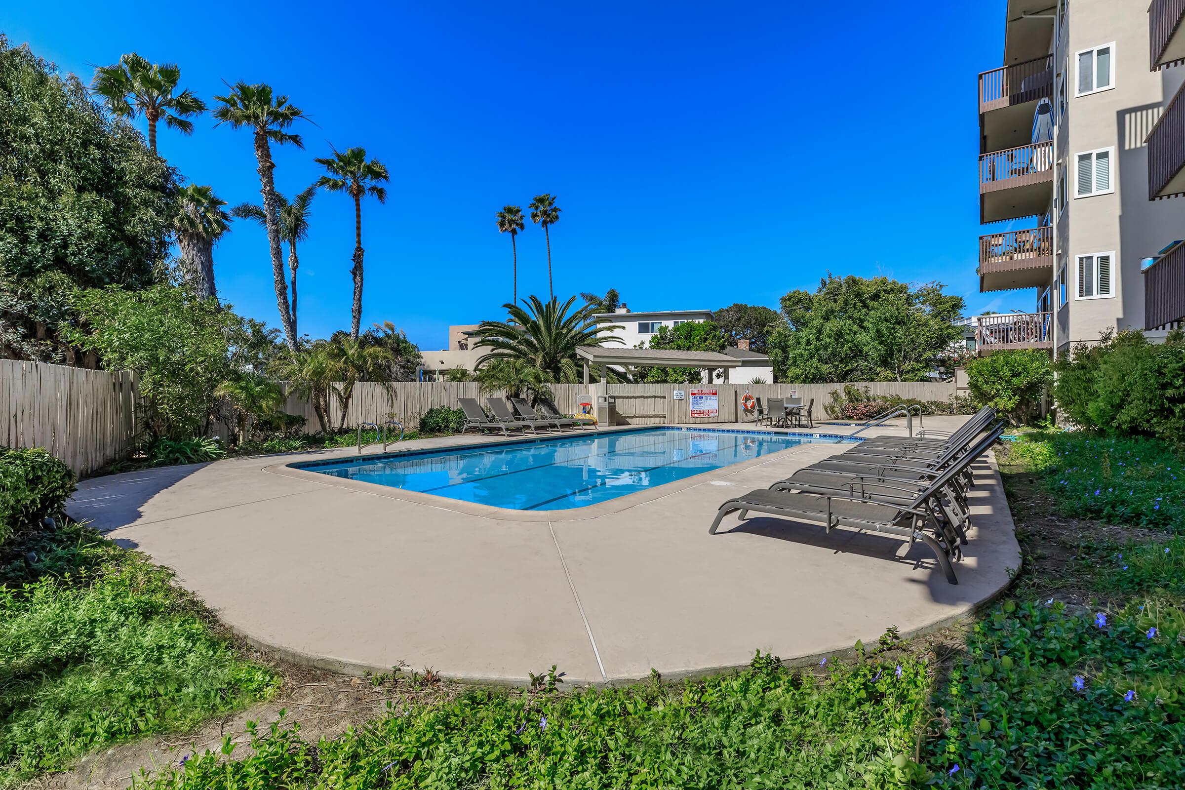 Relax poolside at Casa Del Mar in San Diego, CA
