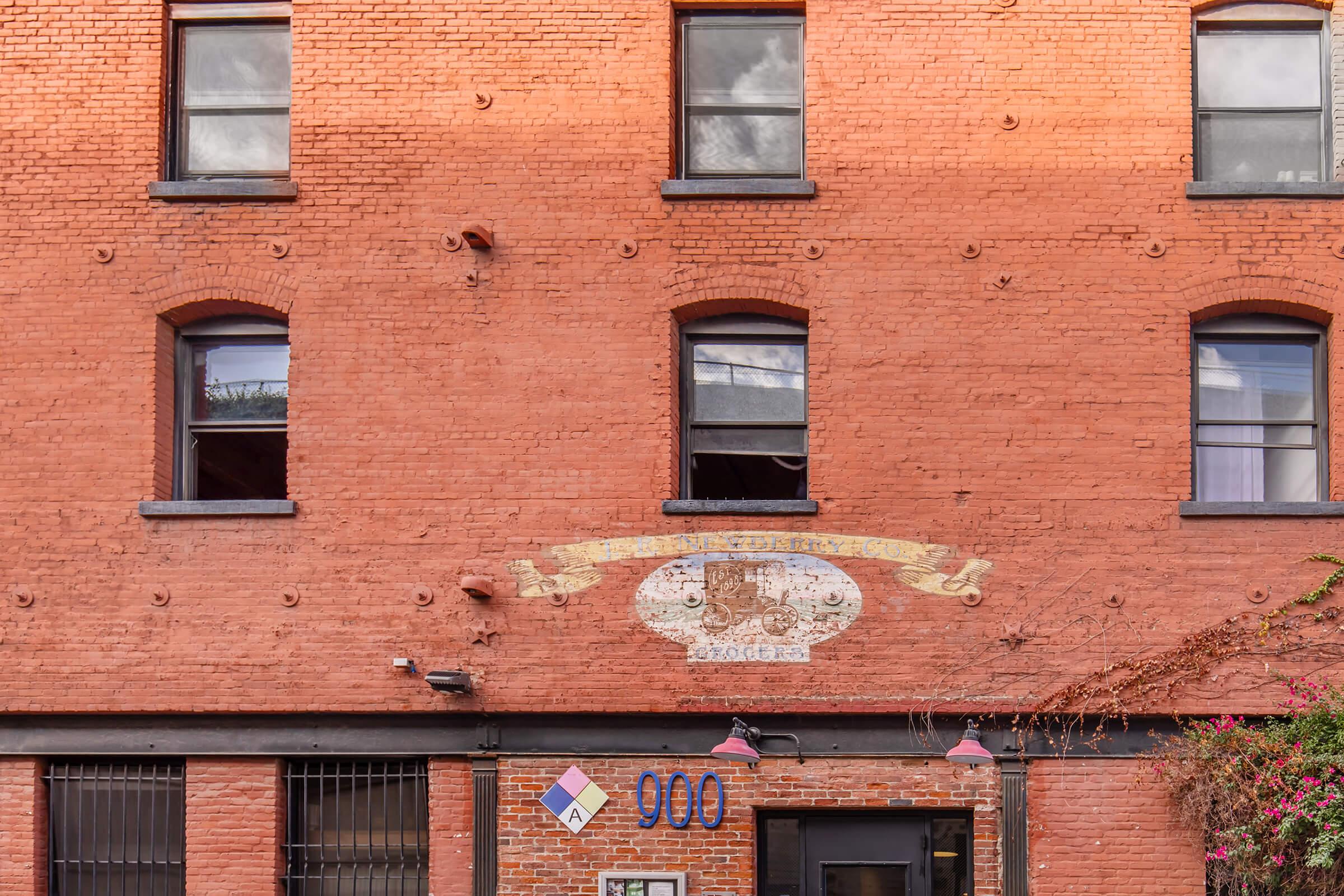 a store in a brick building