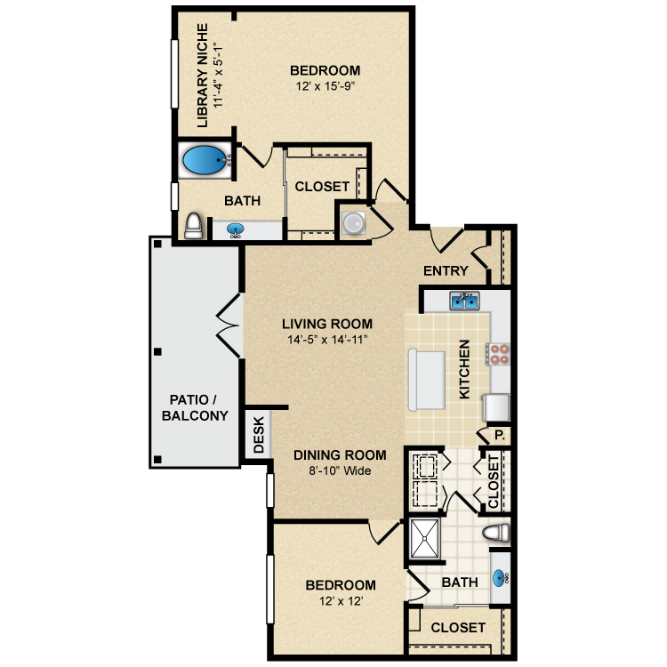 Floor plan image of B3 Avignon
