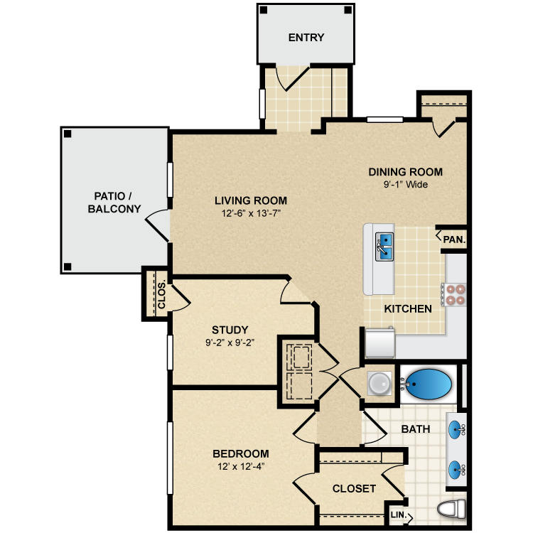 Floor plan image of A3 Carmes
