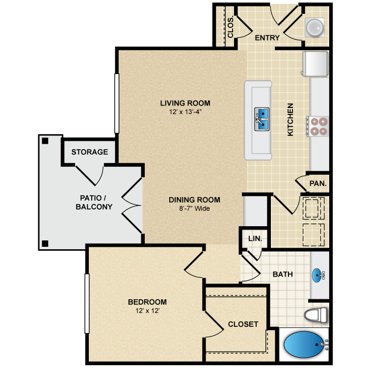 Floor plan image of A2 Rhone