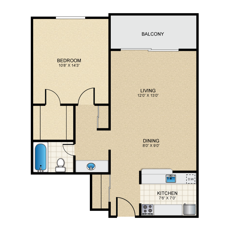 Floor plan image of A2