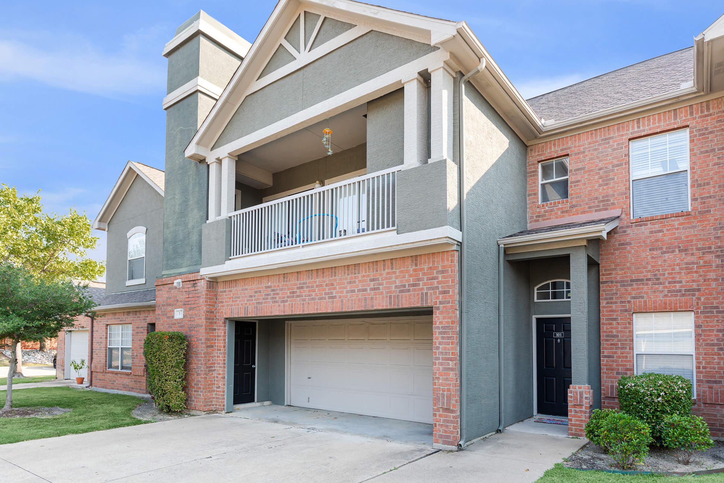 community building with attached garage