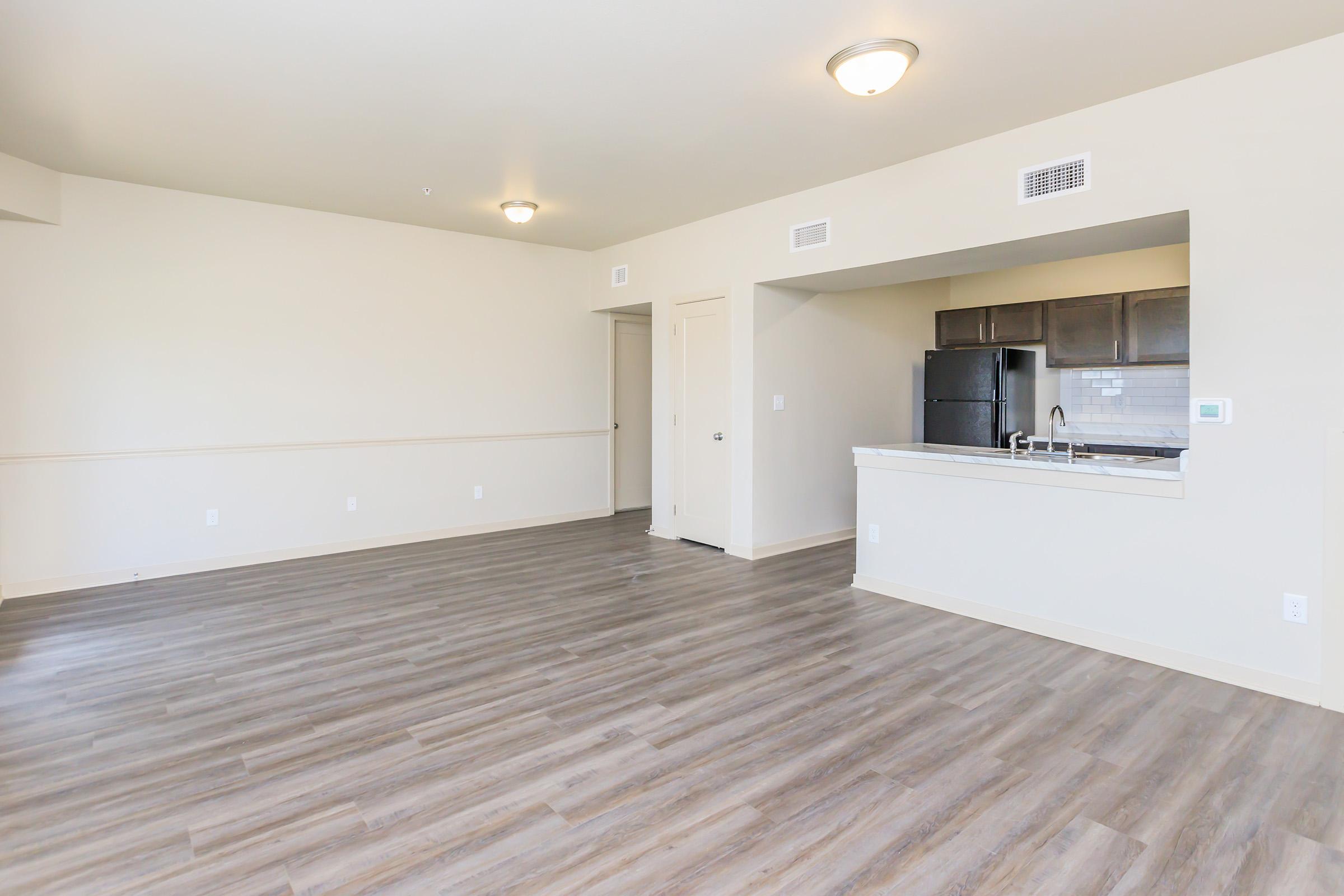 a room with a wooden floor