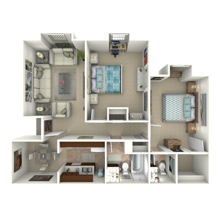 Floor plan image of B-1U