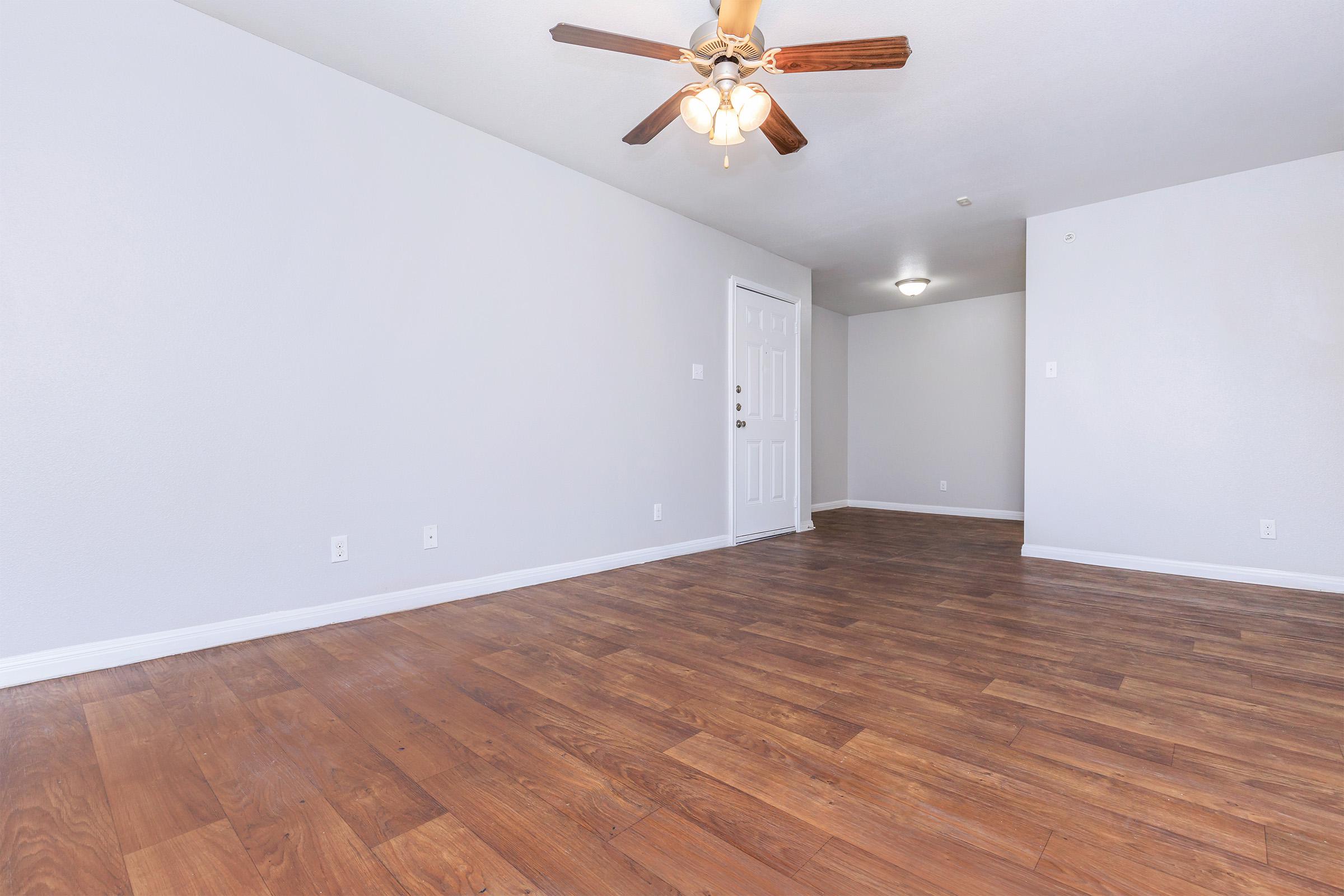 a room with a wooden floor