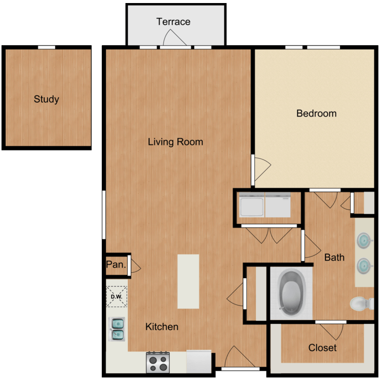 Floor plan image of The Hudson