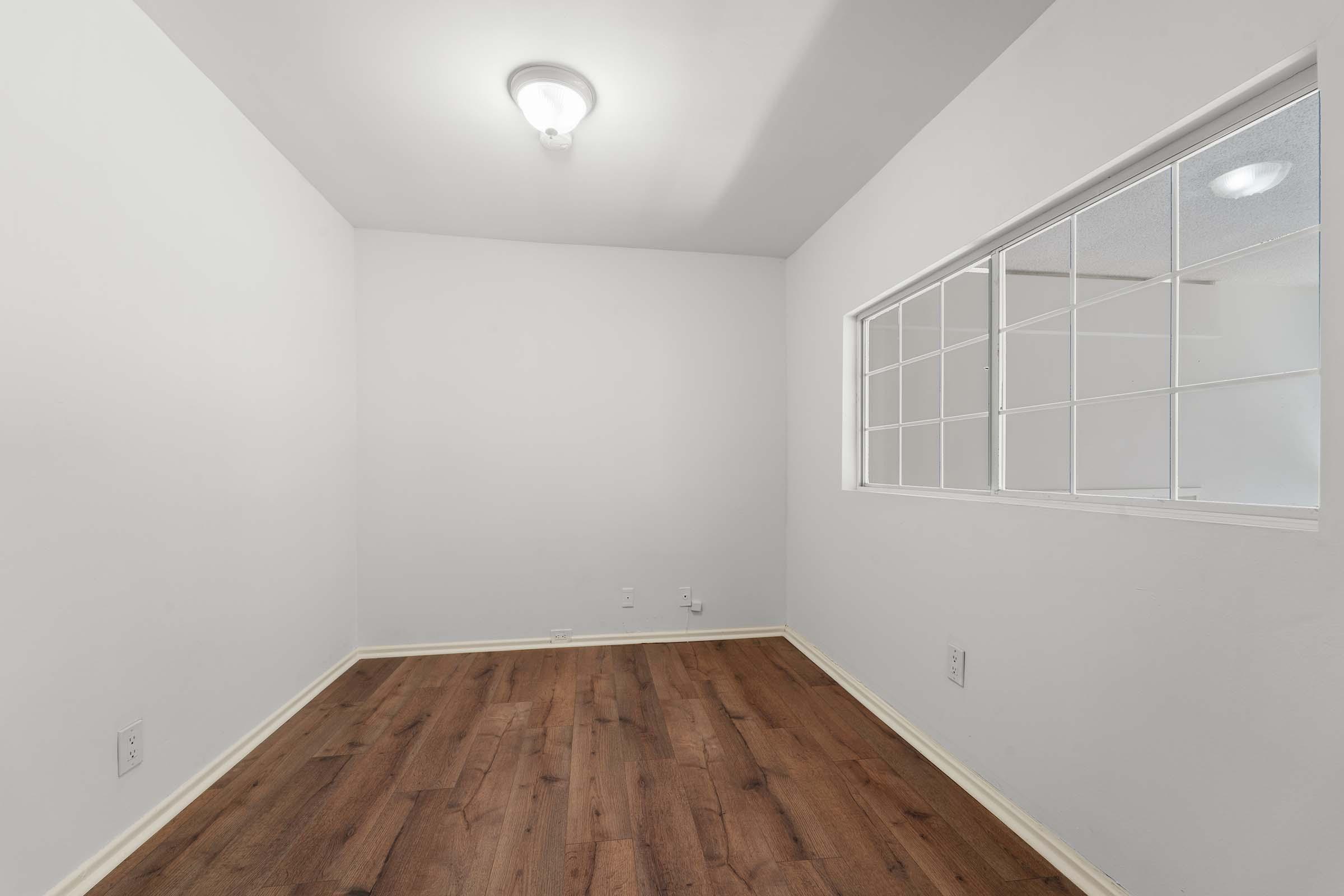 a room with a wooden floor