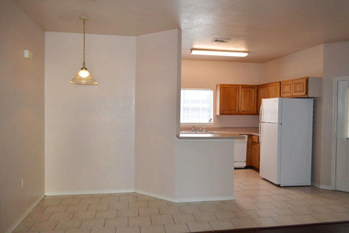 a view of a kitchen