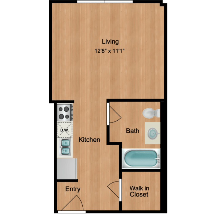 Floor plan image of Studio S12