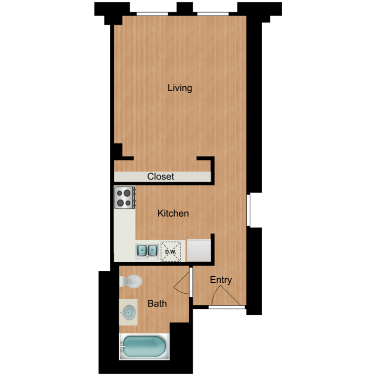 Floor plan image of Studio S3