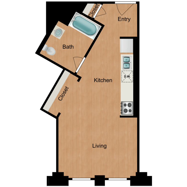 Floor plan image of Studio S7