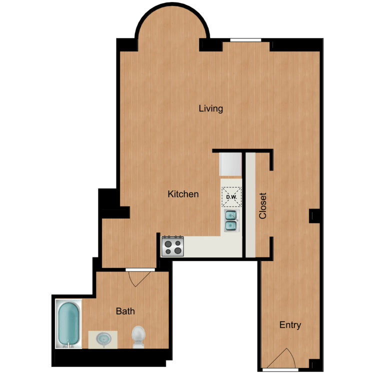 Floor plan image of Studio S8