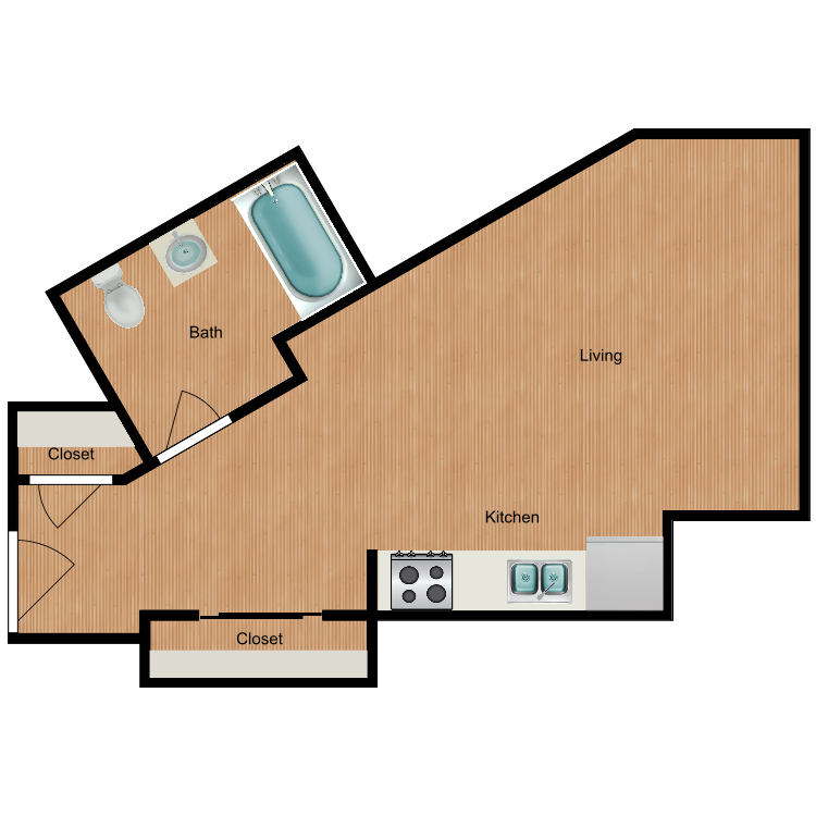 Floor plan image of Studio S4