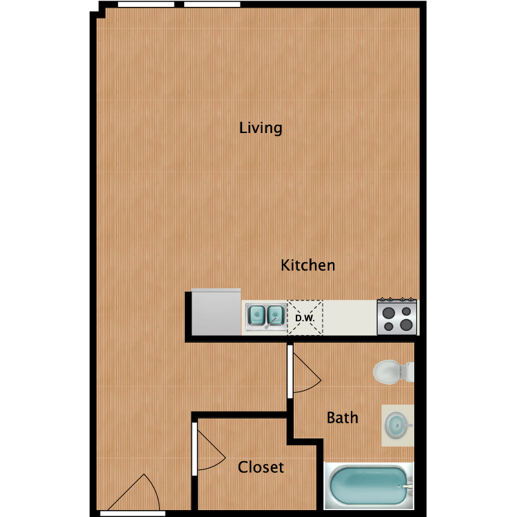 Floor plan image of Studio S13