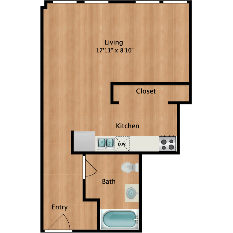 Floor plan image of Studio S1