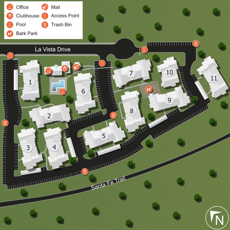 We make every effort to make our website accessible to anybody, especially those with disabilities. If you have question in terms of the relative location of an amenity or apartment home, please give us a call.