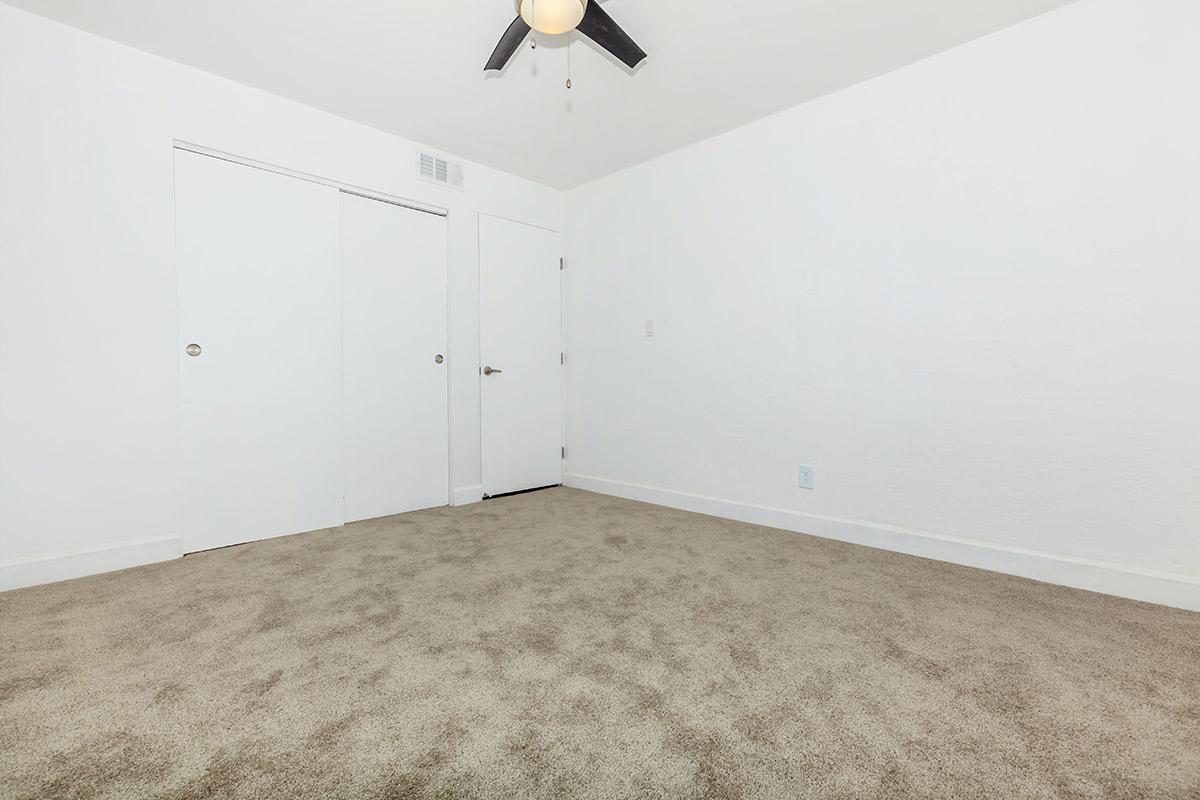 a bed in a room
