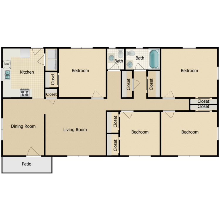 Floor plan image of D1