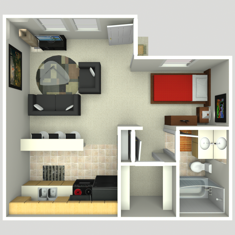Floor plan image of Studio