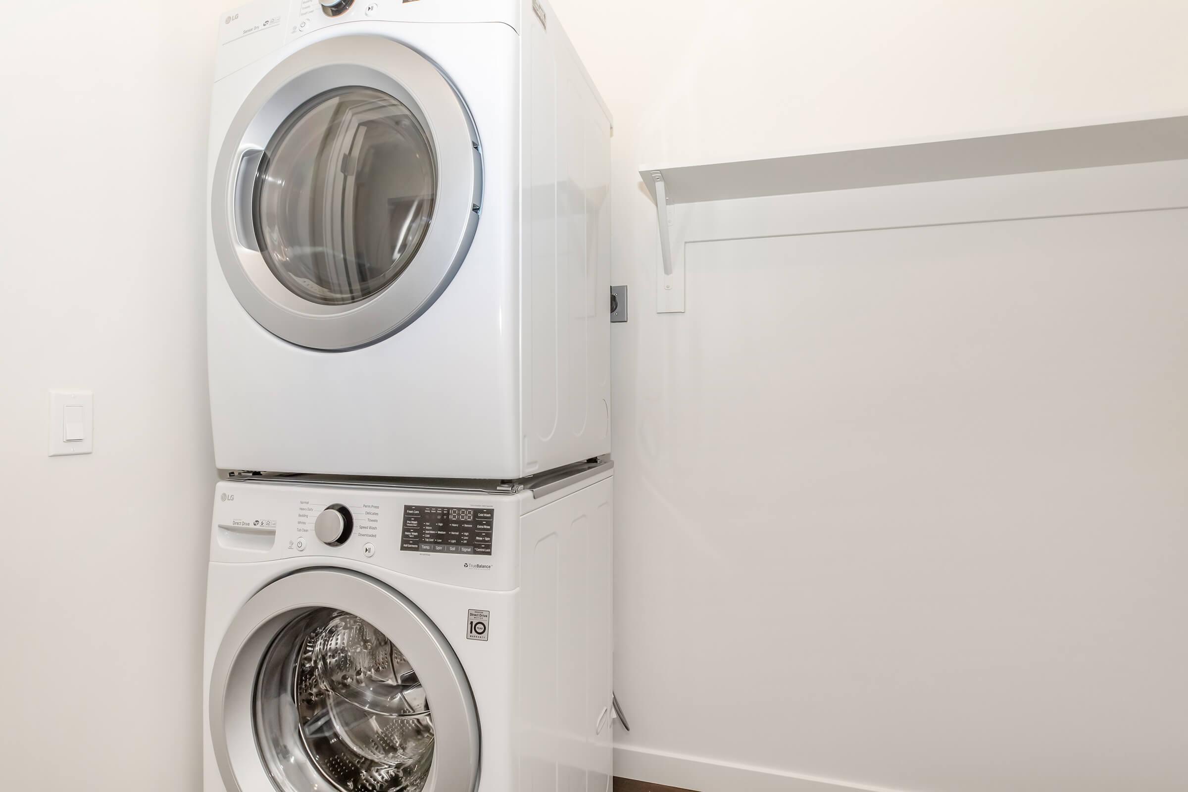 a washer in a room