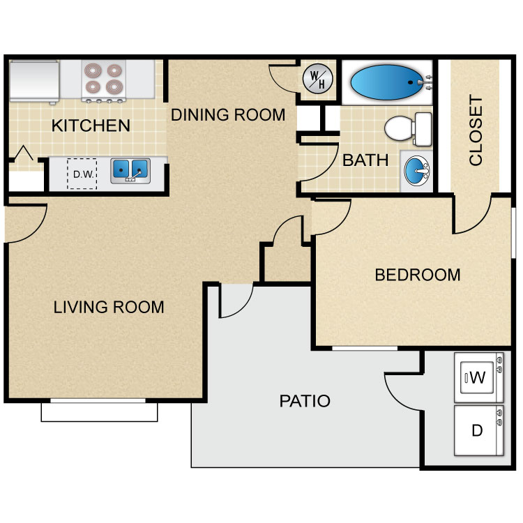 Floor plan image of La Hacienda