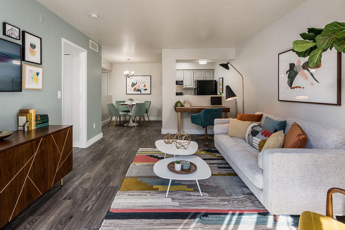 Open Concept Living Space - Elevate Apartments - Tucson - Arizona