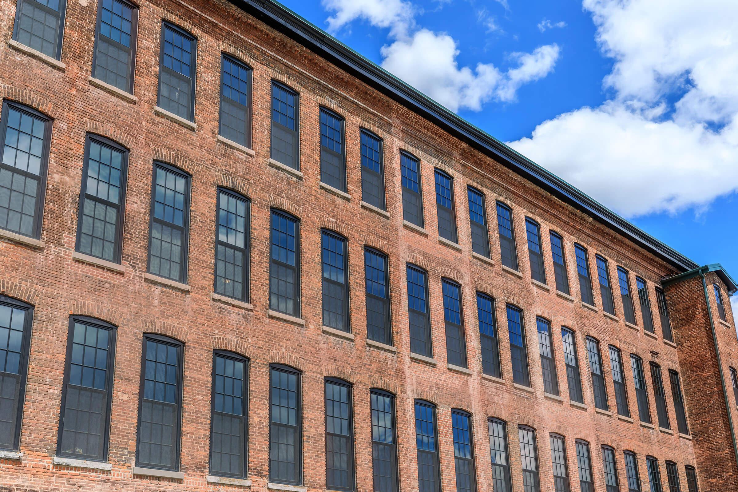 a large brick building