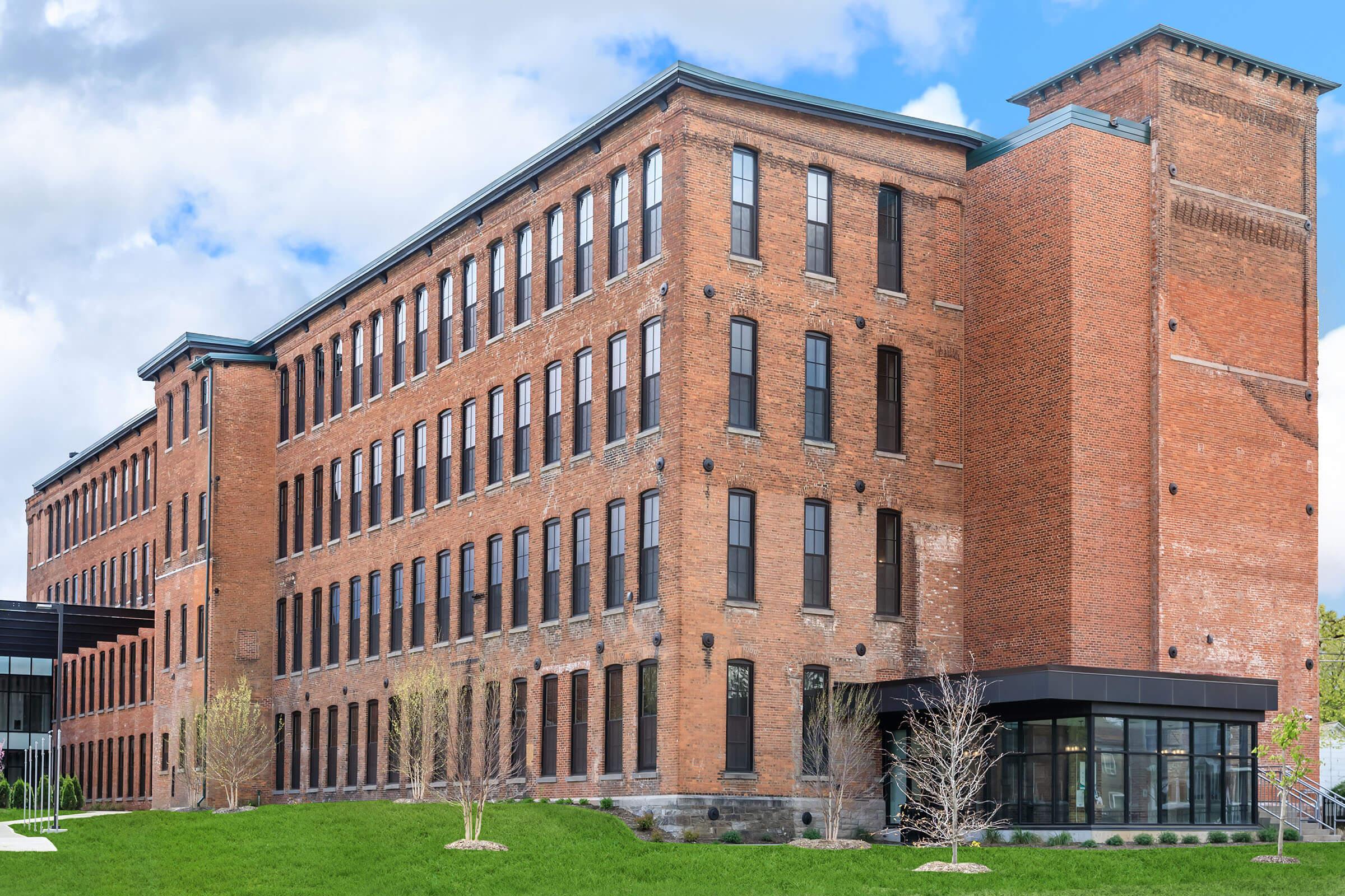 a large brick building