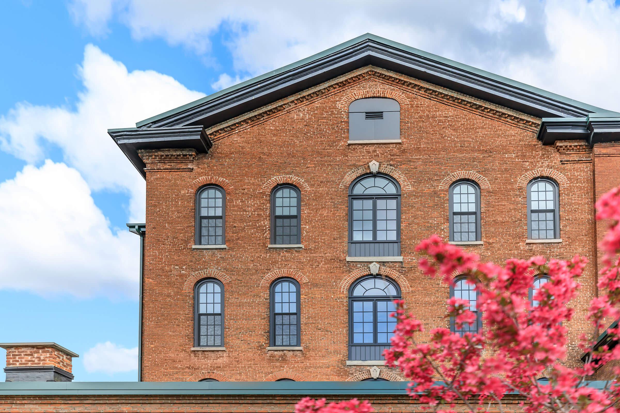 a large brick building