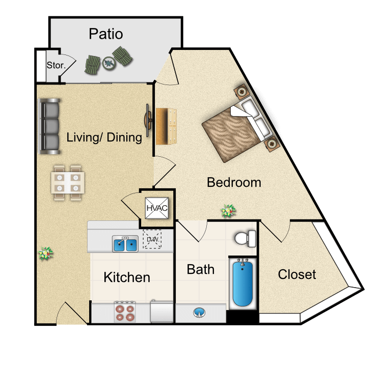 Floor plan image of K2