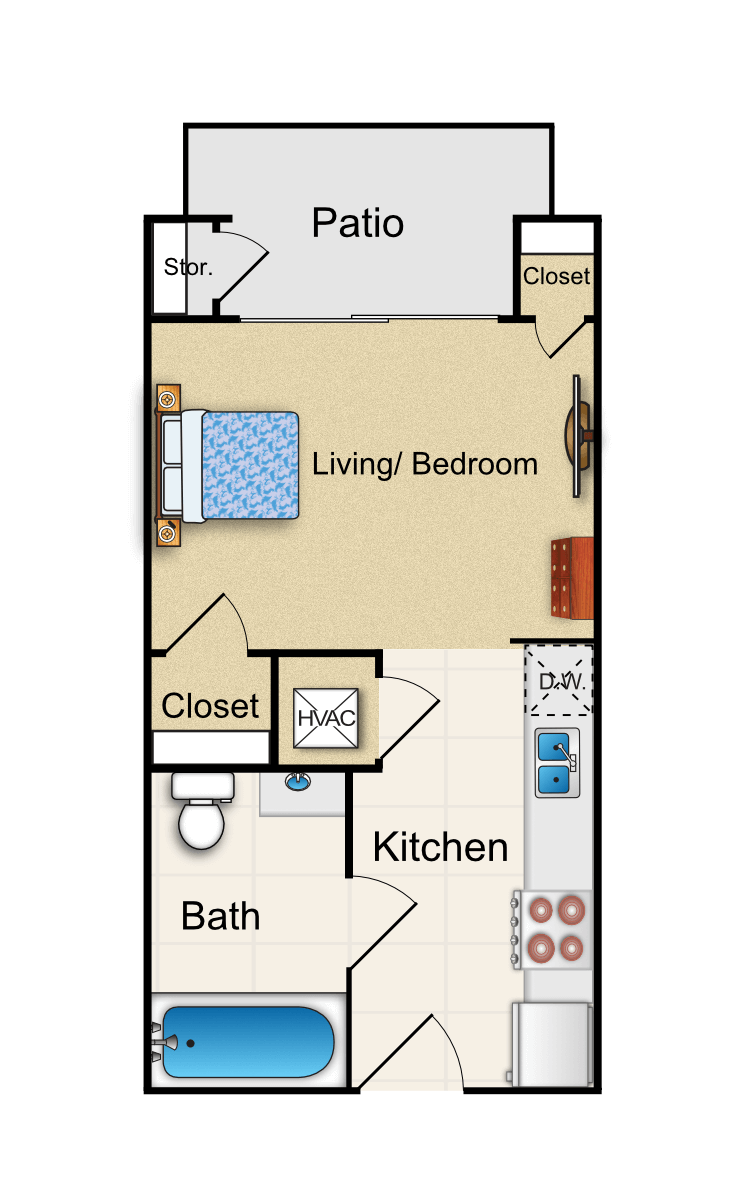 Floor plan image of A
