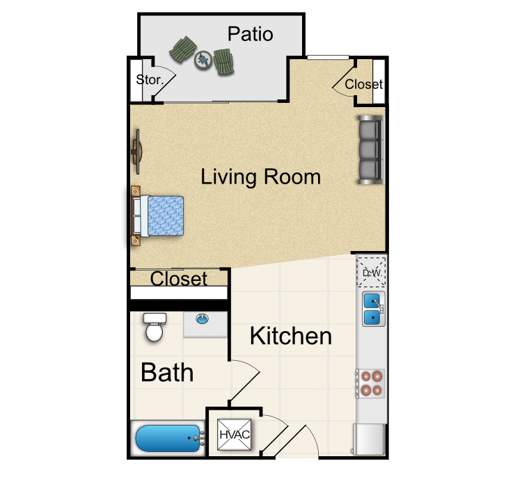 Floor plan image of B