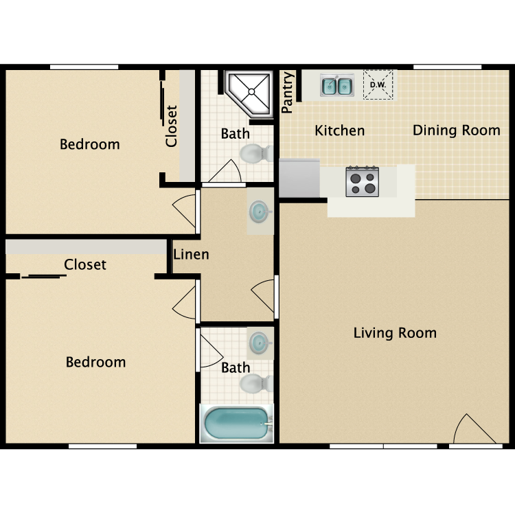 Floor plan image of Floorplan B