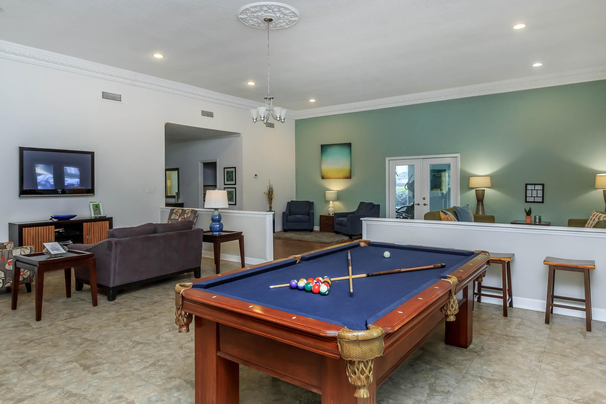 Newly Renovated Clubhouse with Pool Table & Free  - The Ivy Apartments - Greenville - South Carolina